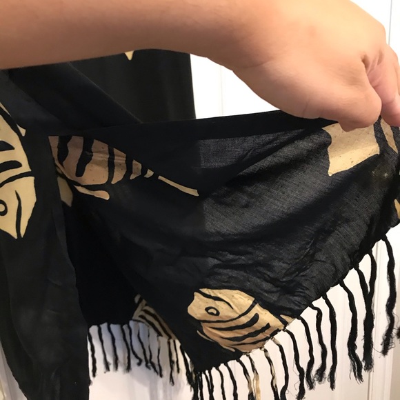 Rain Resort Wear Fish Print Swim Cover Up - Picture 7 of 9